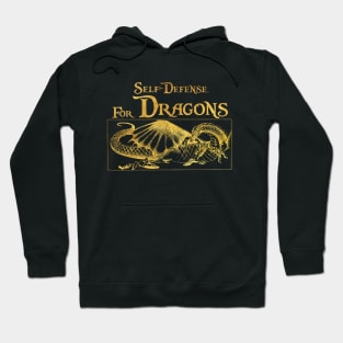 Self Defense for Dragons (Gold) Hoodie